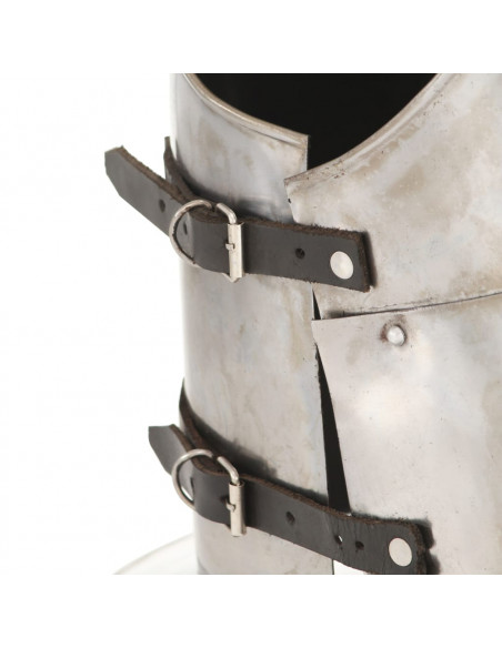 Corazza da Cavaliere Medievale Replica LARP Argento in Acciaio