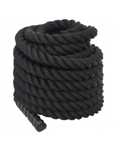 Corda da Allenamento Nera 12 m 9 kg in Poliestere