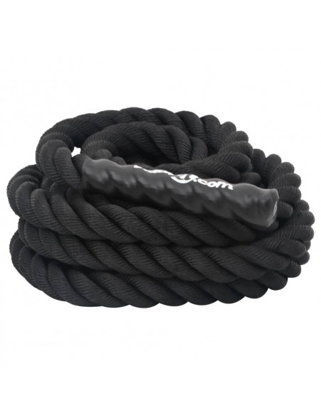 Corda da Allenamento Nera 6 m 4,5 kg in Poliestere