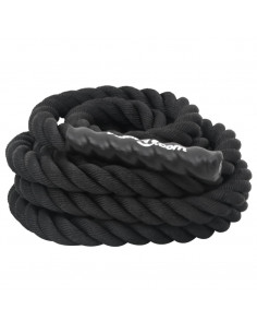 Corda da Allenamento Nera 9 m 6,8 kg in Poliestere