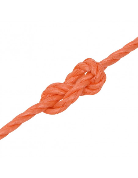 Corda da Lavoro Arancione 8 mm 25 m in Polipropilene