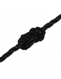 Corda da Lavoro Nera 3 mm 25 m in Polipropilene