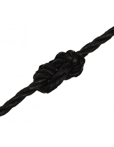 Corda da Lavoro Nera 8 mm 25 m in Polipropilene