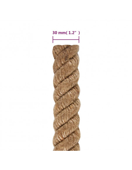 Corda in Juta Lunga 25 m Spessa 30 mm
