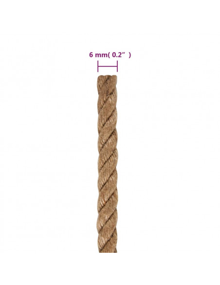 Corda in Juta Lunga 250 m Spessa 6 mm