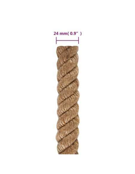 Corda in Juta Lunga 50 m Spessa 24 mm