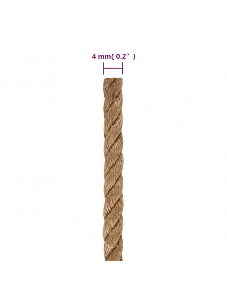 Corda in Juta Lunga 500 m Spessa 4 mm