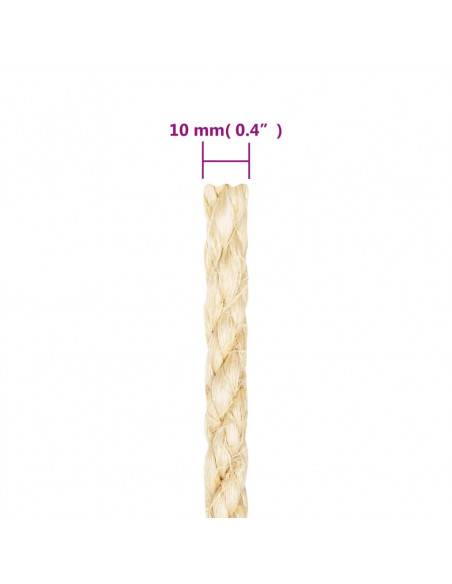 Corda in Sisal 100% 10 mm 500 m