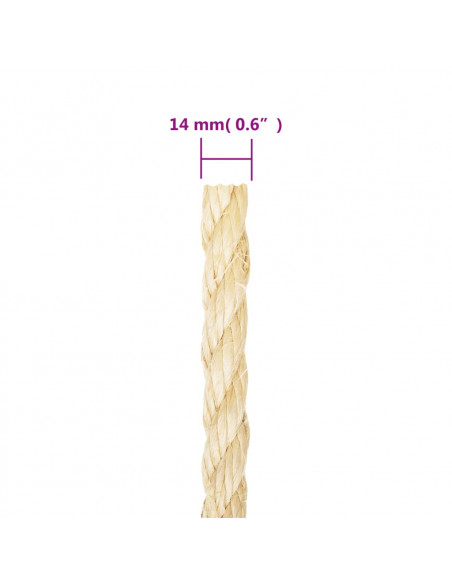 Corda in Sisal 100% 14 mm 25 m