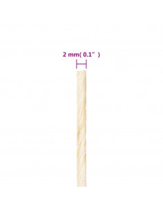 Corda in Sisal 100% 2 mm 300 m