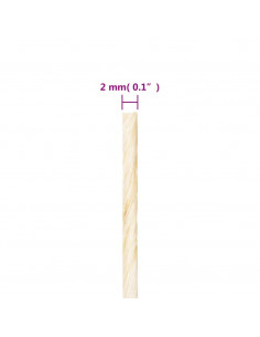 Corda in Sisal 100% 2 mm 600 m