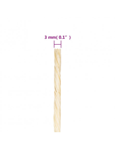 Corda in Sisal 100% 3 mm 400 m