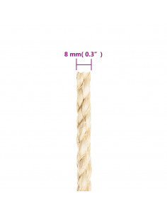 Corda in Sisal 100% 8 mm 25 m