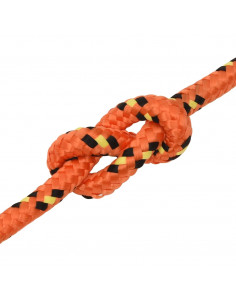 Corda Nautica Arancione 12 mm 100 m in Polipropilene