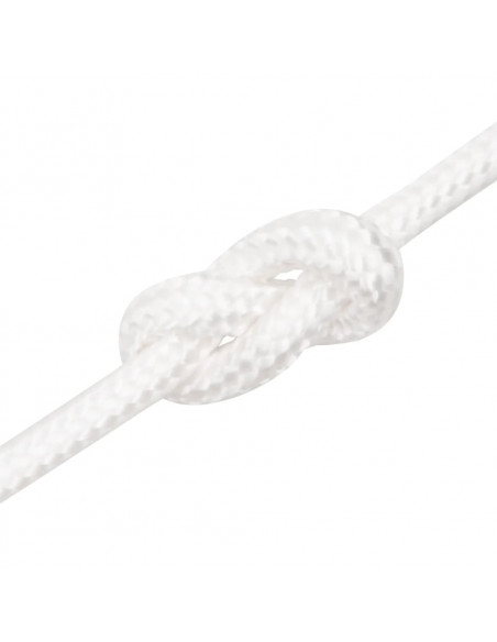 Corda Nautica Completamente Bianca 6 mm 100 m in Polipropilene