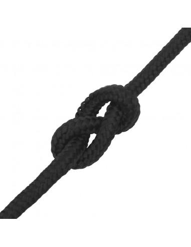 Corda Nautica Completamente Nera 12 mm 25 m in Polipropilene