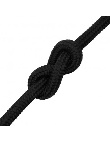 Corda Nautica Completamente Nera 20 mm 50 m in Polipropilene