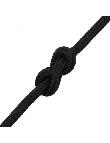 Corda Nautica Completamente Nera 6 mm 100 m in Polipropilene