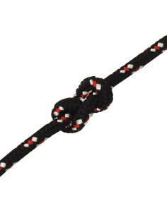 Corda Nautica Nera 14 mm 25 m in Polipropilene