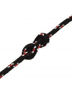 Corda Nautica Nera 4 mm 50 m in Polipropilene