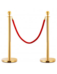 Cordone per Transenne Rosso e Oro in Velluto