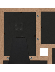 Cornice Multipla per 4 Foto 10x15cm Marrone Chiaro in MDF