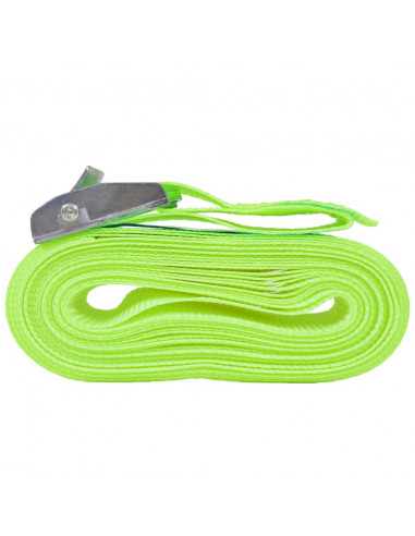 Cinghie 10 pz 0,25 Tonnellate 5mx25 mm Verde Fluo