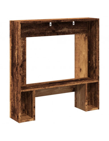 Cornice per Camino Legno Antico 81x18x82 cm in Truciolato