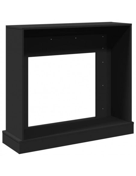 Cornice per Camino Nera 100x30x87,5 cm in Truciolato