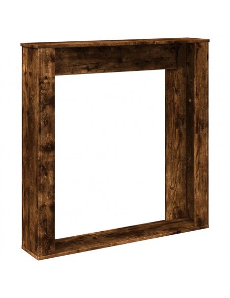 Cornice per Camino Rovere Fumo 100x20x100 cm in Truciolato