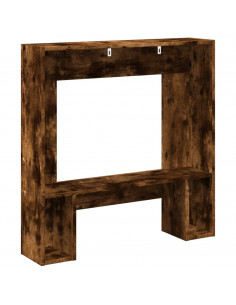 Cornice per Camino Rovere Fumo 81x18x82 cm in Truciolato