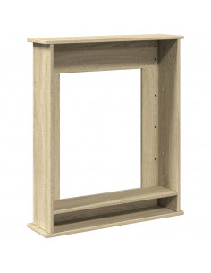 Cornice per Camino Rovere Sonoma 75x20x87,5 cm in Truciolato