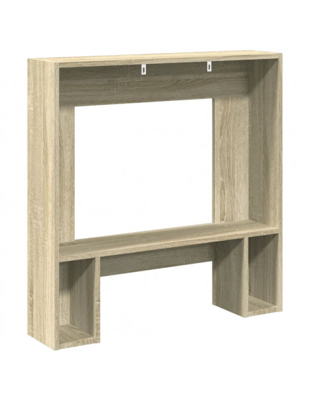 Cornice per Camino Rovere Sonoma 81x18x82 cm in Truciolato