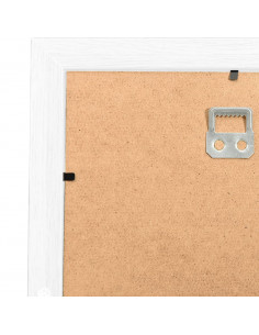 Cornice per Collage 10x(10x15 cm) Foto Marrone Bianco in MDF