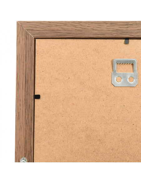 Cornice per Collage 10x(10x15 cm) Foto Marrone Chiaro in MDF