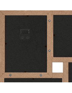 Cornice per Collage 24x(10x15 cm) Foto Marrone Chiaro in MDF