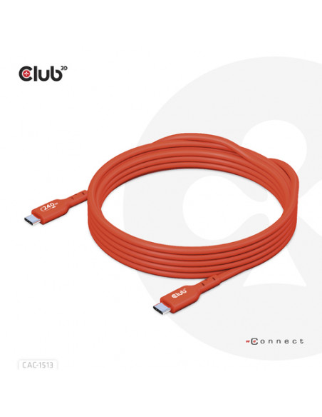 CLUB3D CAC-1513 cavo USB USB 2.0 3 m USB C Arancione