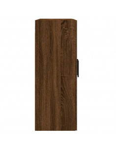 Armadietti a Parete 2 pz Rovere Marrone in Legno Multistrato 2