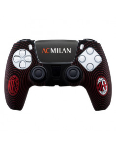 Cover gamepad Qubick ACP50011 PLAYSTATION 5 Ac Milan + Sticker Red e B