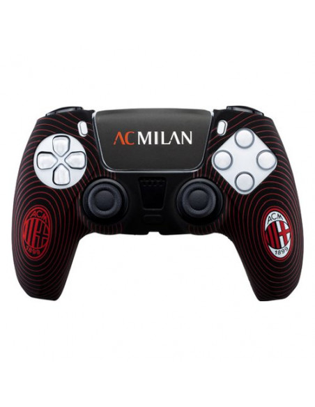 Cover gamepad Qubick ACP50011 PLAYSTATION 5 Ac Milan + Sticker Red e B