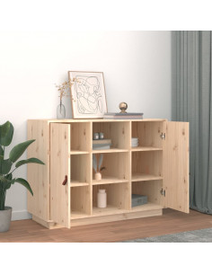 Credenza 100x40x75 cm in Legno Massello di Pino
