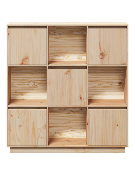 Credenza 110,5x35x117 cm in Legno Massello di Pino