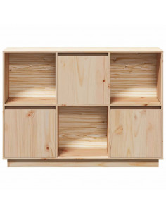 Credenza 110,5x35x80 cm in Legno Massello di Pino