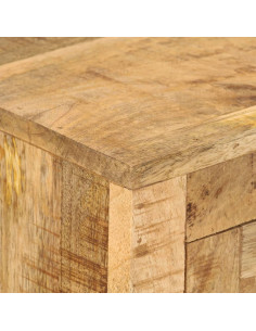 Credenza 110x30x74 cm in Legno di Mango Grezzo