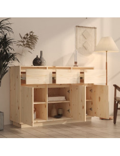 Credenza 110x34x75 cm in Legno Massello di Pino