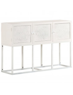 Credenza 115x30x76 cm in Legno Massello di Mango