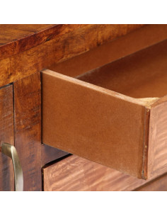 Credenza 118x30x75 cm in Legno Massello di Mango