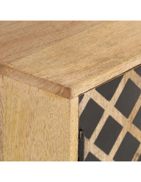 Credenza 118x35x75 cm in Legno Massello di Mango