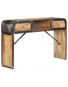 Credenza 120x30x75 cm in Legno Massello di Mango