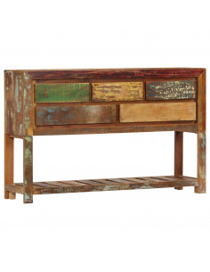 Credenza 120x30x75 cm Legno Massello di Recupero